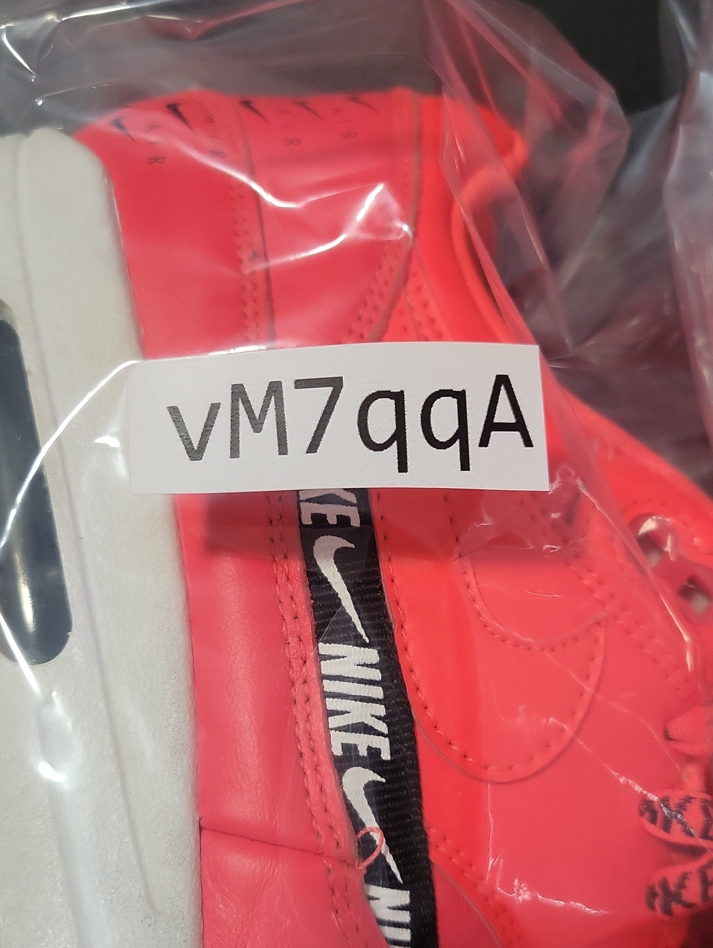 Nike WMNS Air Max 1 SE Overbranding Bright Crimson Red Women Size 9.5 881101-602 - Picture 9 of 9